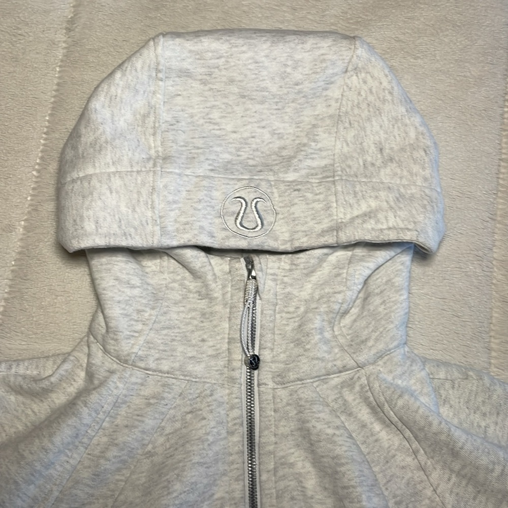 Heatherd Grey Lululemon Full Zip Scuba Hoodie